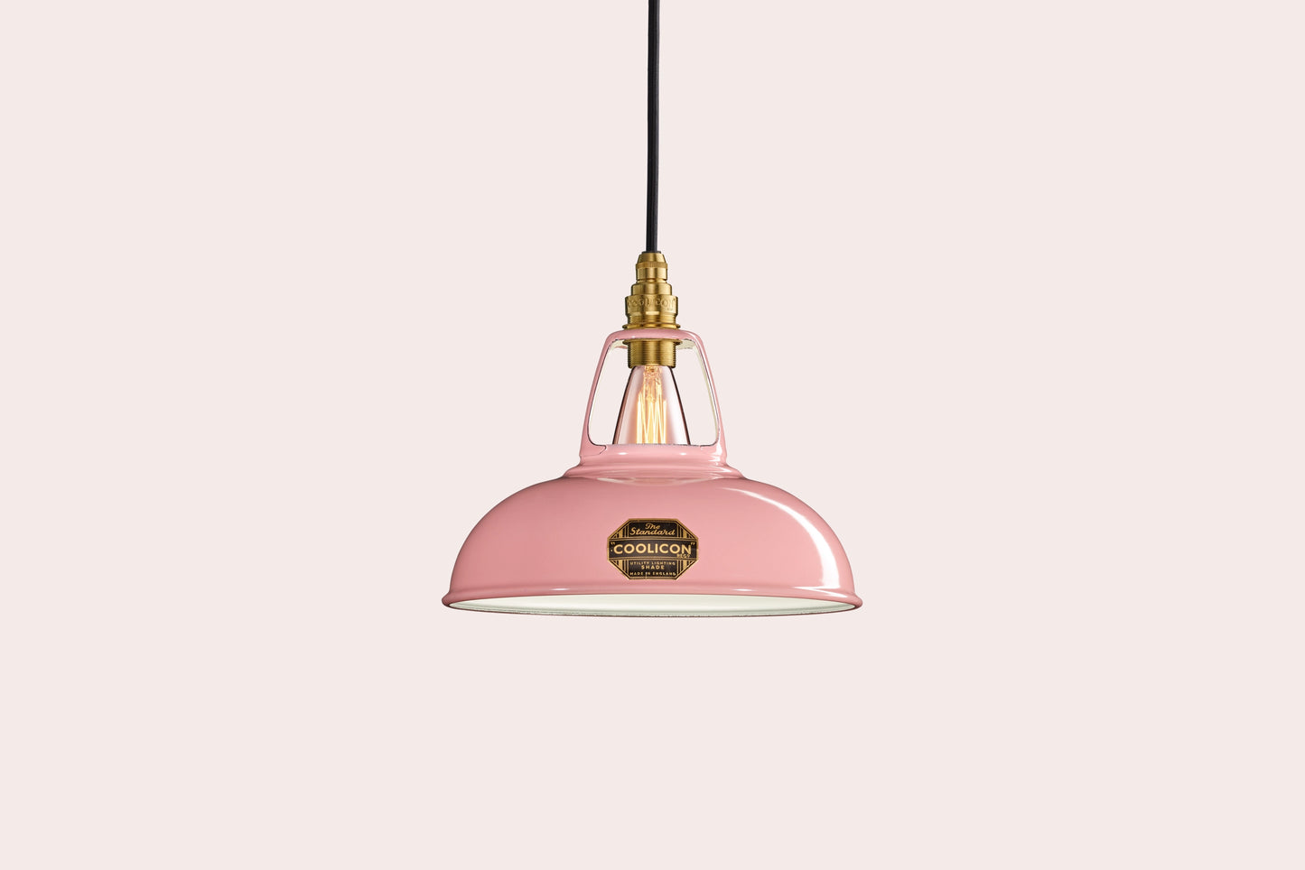 Original Powder Pink Lampshade & Suspension Set