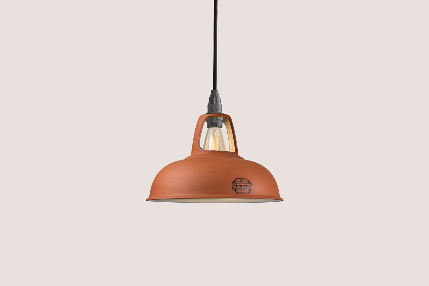 Natural Terracotta Lampshade & Suspension Set