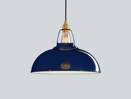 Navy blue online large lamp shade